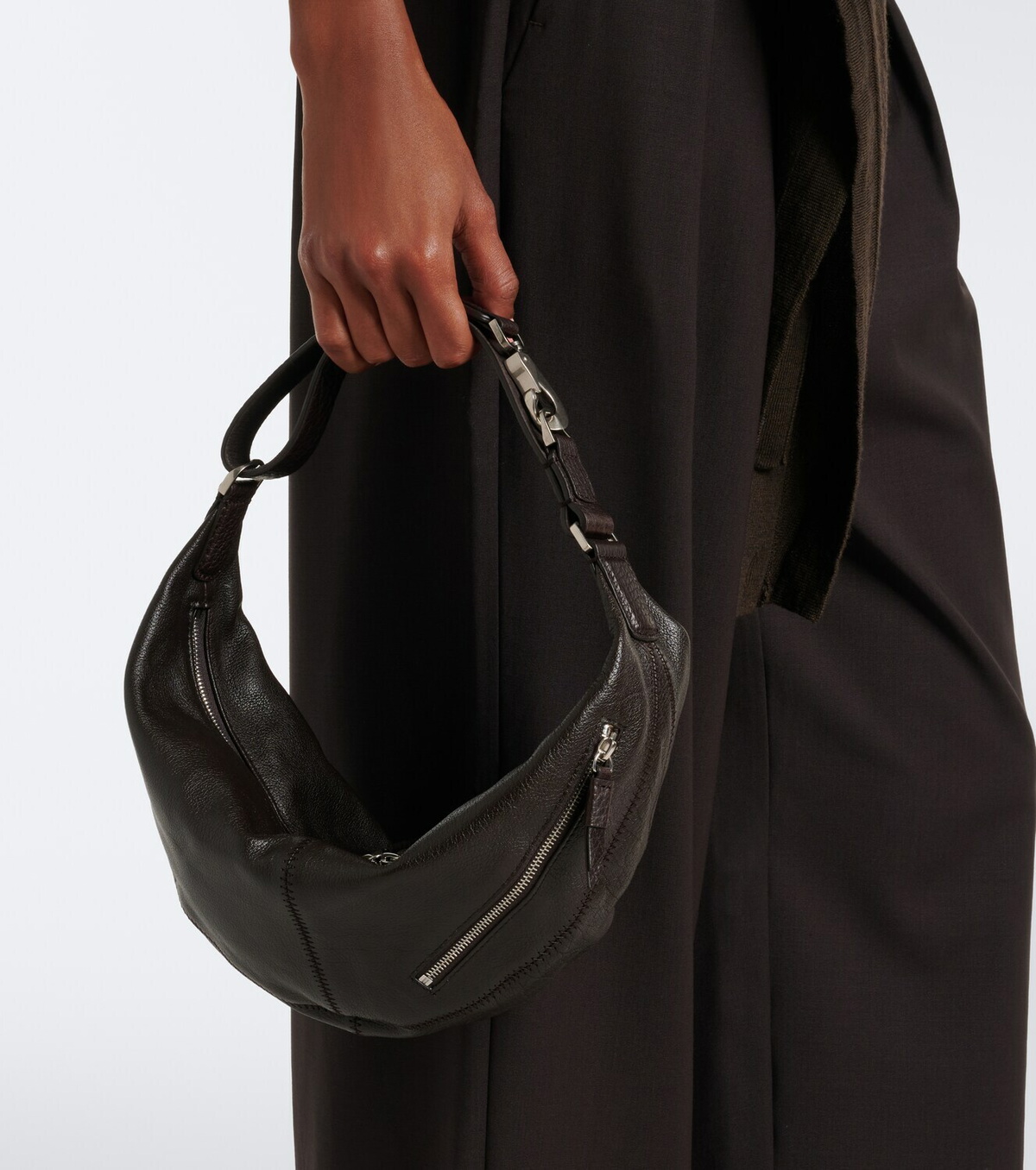 Lemaire Quiver Mini leather top-handle bag