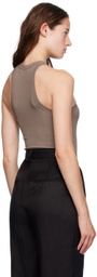 ANINE BING Brown Eva Tank Top
