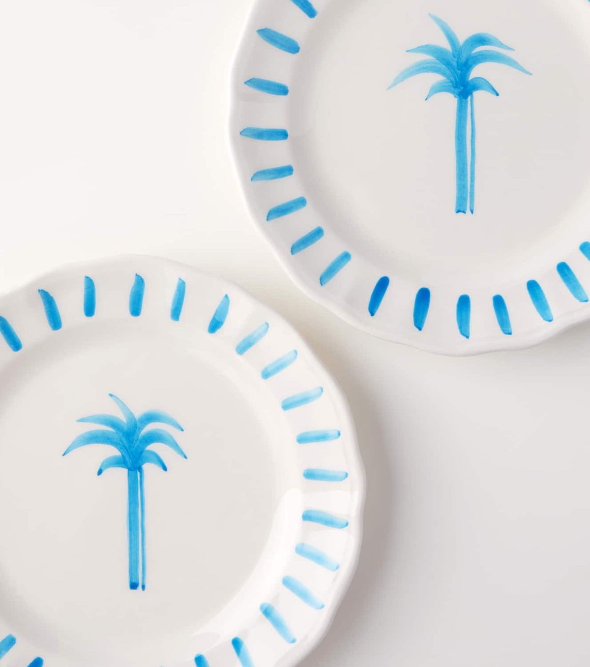 Les-Ottomans Palm set of 4 ceramic plates