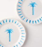 Les-Ottomans Palm set of 4 ceramic plates
