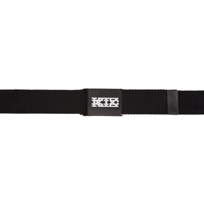 Photo: KTZ Black and White Metal Plates Belt 