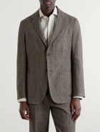 Sunspel - Linen Suit Jacket - Brown