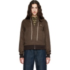 Wales Bonner Brown Modernist Jacquard Hooded Track Jacket