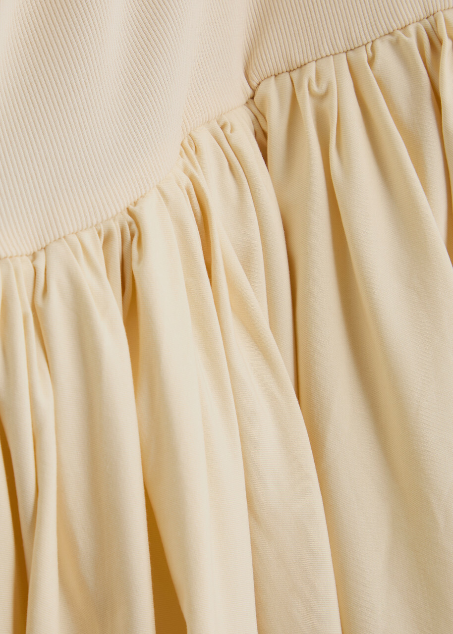 Sister Jane Darling Stretch-jersey Midi Dress Cream