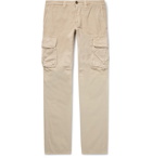 Incotex - Slim-Fit Cotton and Linen-Blend Cargo Trousers - Men - Beige