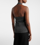 Extreme Cashmere Jerry halterneck cotton and cashmere top