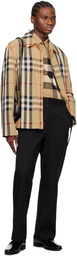 Burberry Beige Check Shirt Jacket