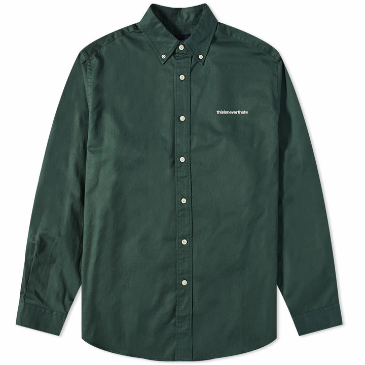 Photo: thisisneverthat Men's T-Logo Twill Shirt in Green