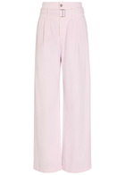 Agolde X Maria Mcmanus Belted Wide-leg Jeans Pink