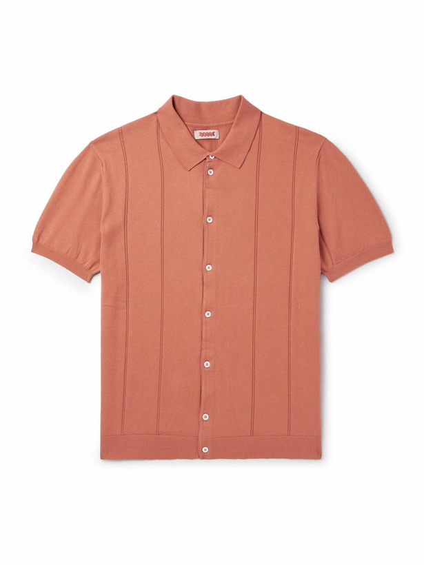 Photo: Baracuta - Horatio Striped Cotton Shirt - Orange