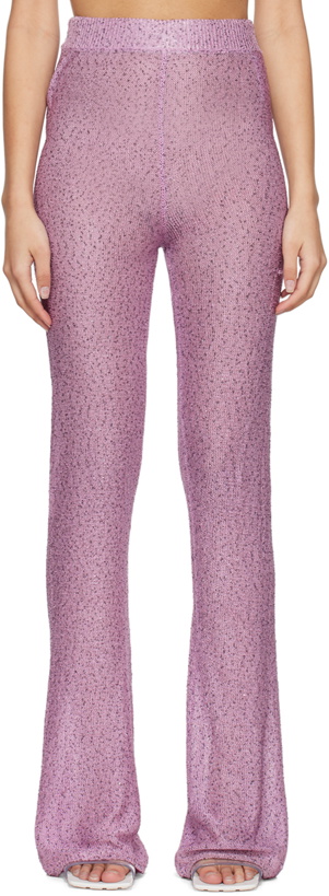 Photo: REMAIN Birger Christensen Purple Sequin Lounge Pants