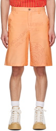 Jacquemus Orange Le Raphia 'Le Short Tecido' Shorts