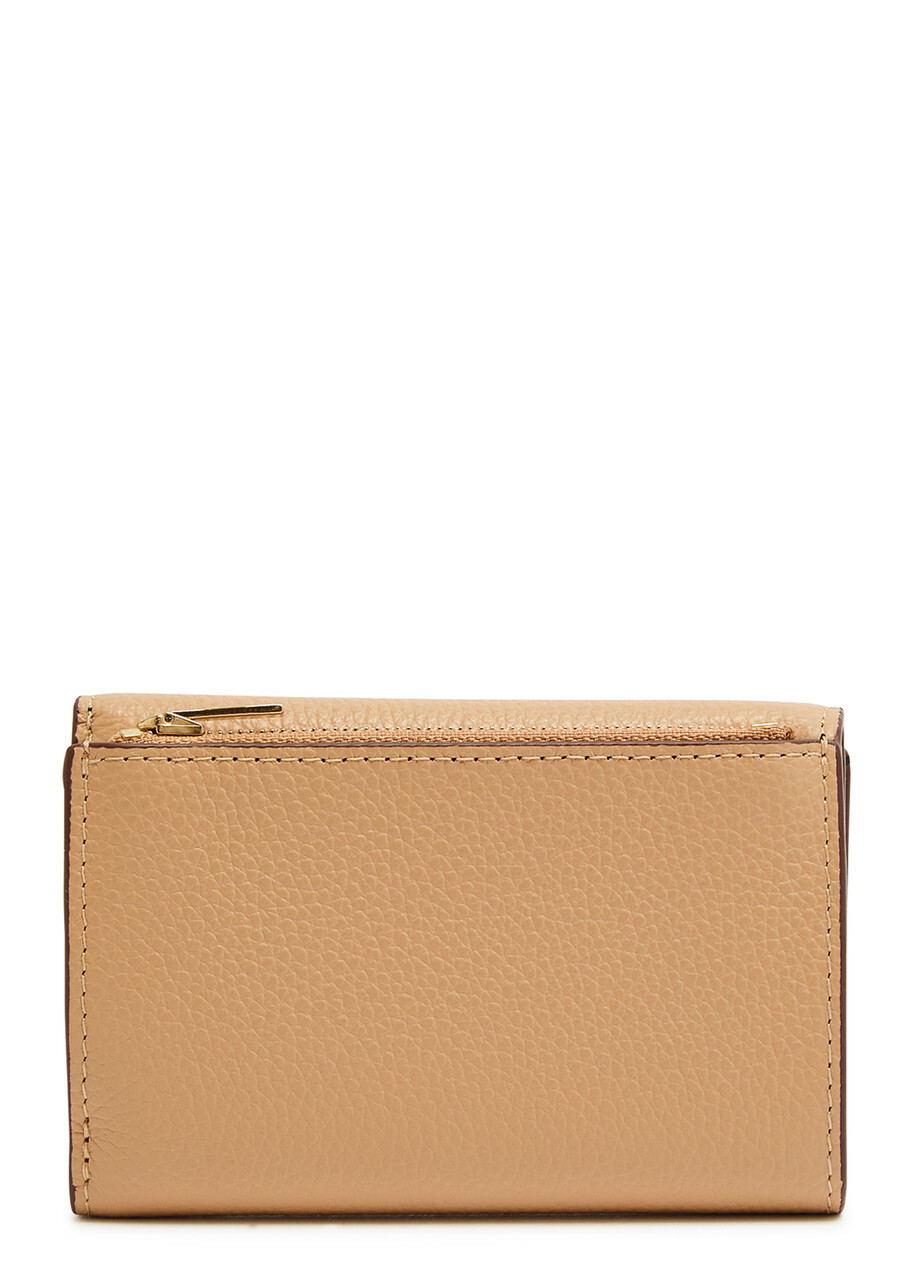 Mulberry Darley Folded Grained Leather Wallet - Beige - One Size