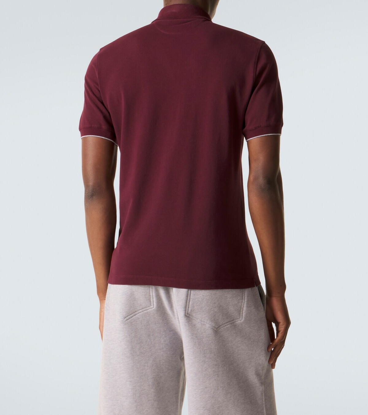 Brunello Cucinelli Logo cotton piqué polo shirt