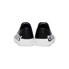 Burberry Black Gabardine Two-Tone Logo Sneakers