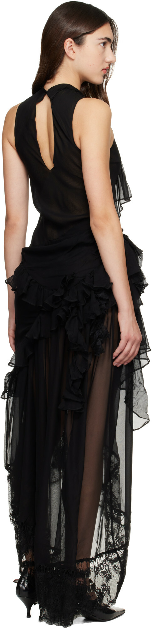 Collina Strada Black Angelica Maxi Dress