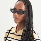 Le Specs Glaciem Sunglasses in Black/Smoke Mono 