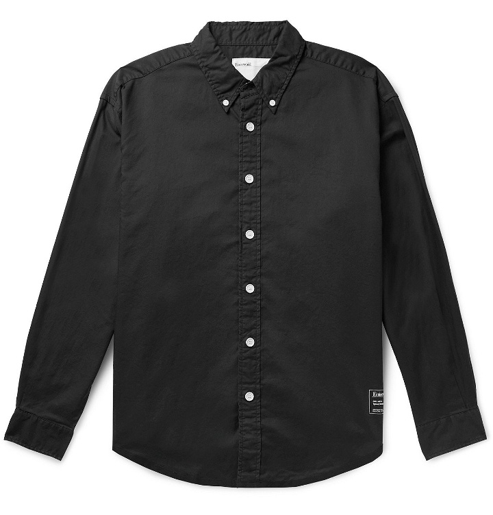 Photo: Entireworld - Giant Oversized Button-Down Collar Organic Cotton Oxford Shirt - Black