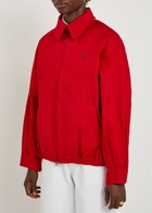 Polo Ralph Lauren Logo-embroidered Twill Jacket Red