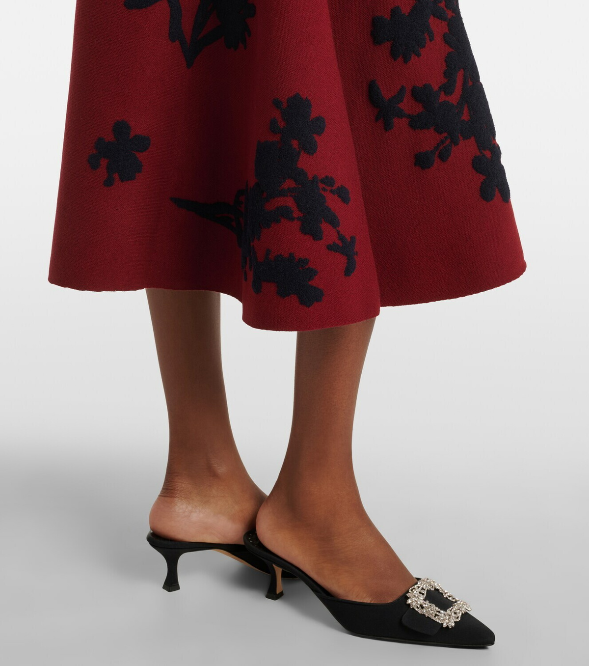 Erdem Jacquard midi skirt