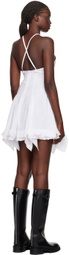 Ludovic de Saint Sernin White Ice Skating Minidress