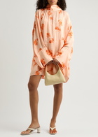 Day Birger ET Mikkelsen Jay Printed Crepe Dress Orange