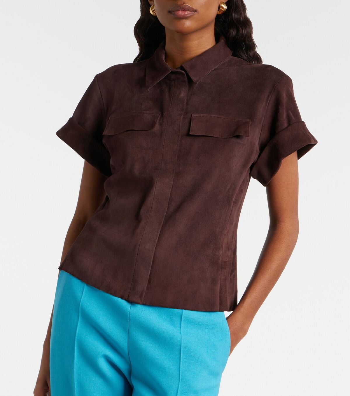 Stouls Miller suede shirt