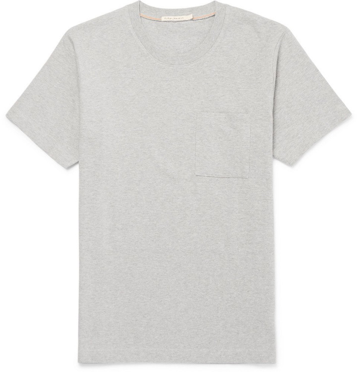 Photo: Nudie Jeans - Kurt Mélange Organic Cotton-Jersey T-Shirt - Men - Gray