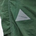 And Wander Men's Nylon Taffeta Hiker 2 Way Pants in Dark Green