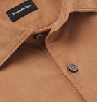 Ermenegildo Zegna - Slim-Fit Cotton-Corduroy Shirt - Camel