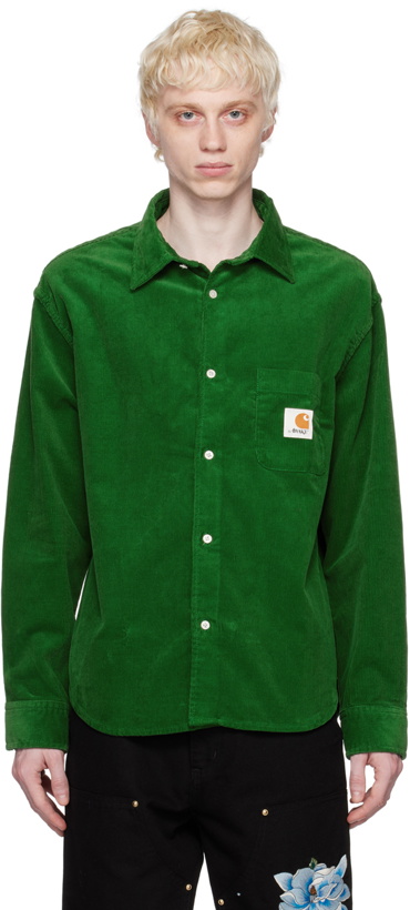 Photo: Awake NY Green Carhartt WIP Edition Shirt