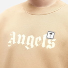 Palm Angels Men's Angels Patch Logo Crew Sweat in Black
