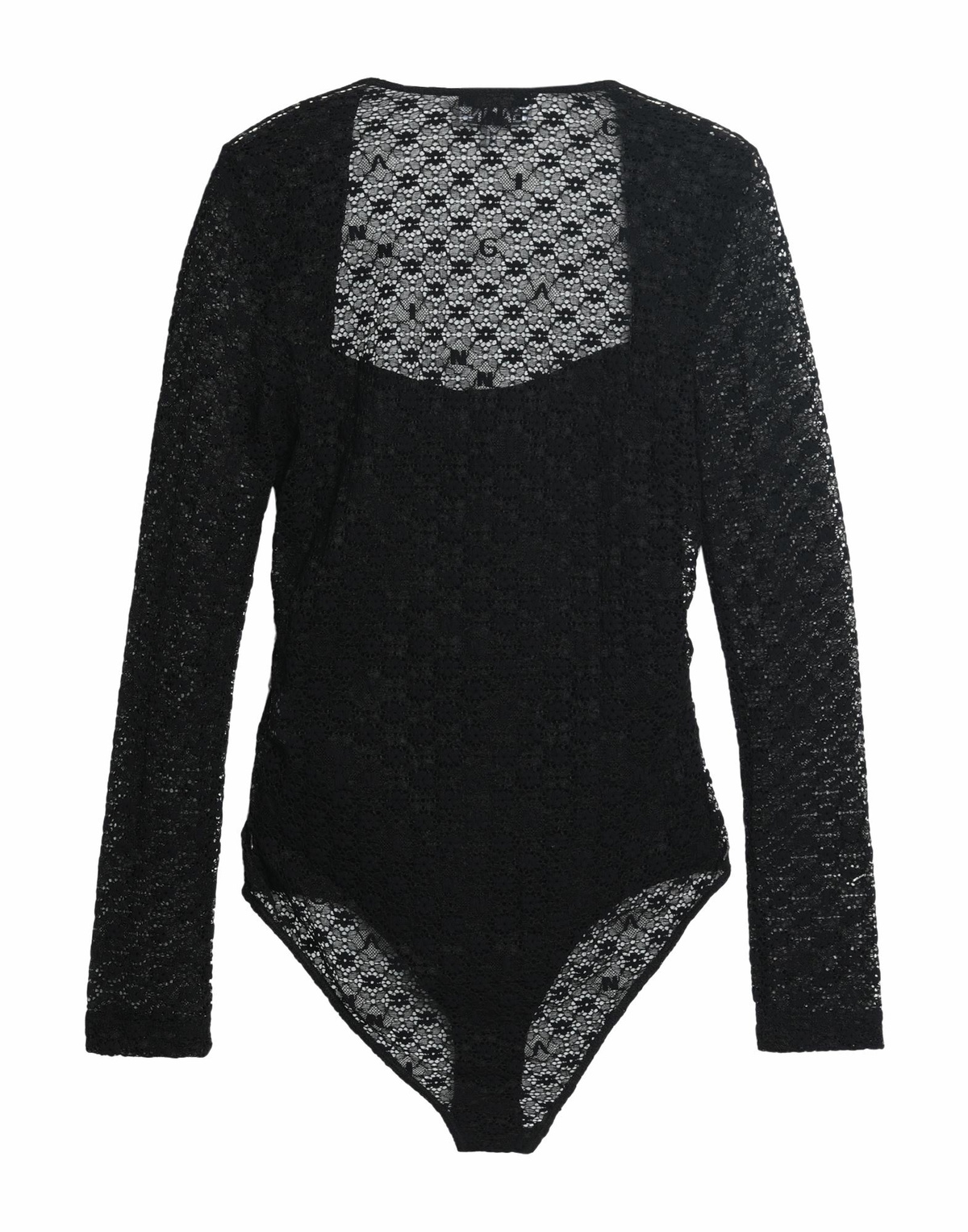 Ganni Womens Bodysuit in Black