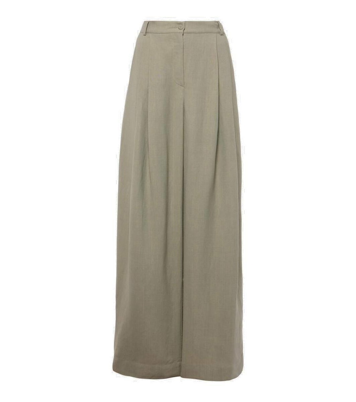 Photo: The Frankie Shop Piper pleated wide-leg pants