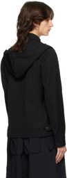 Black Comme des Garçons Black Hooded Jacket