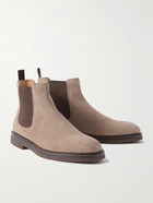 Brunello Cucinelli - Suede Chelsea Boots - Neutrals