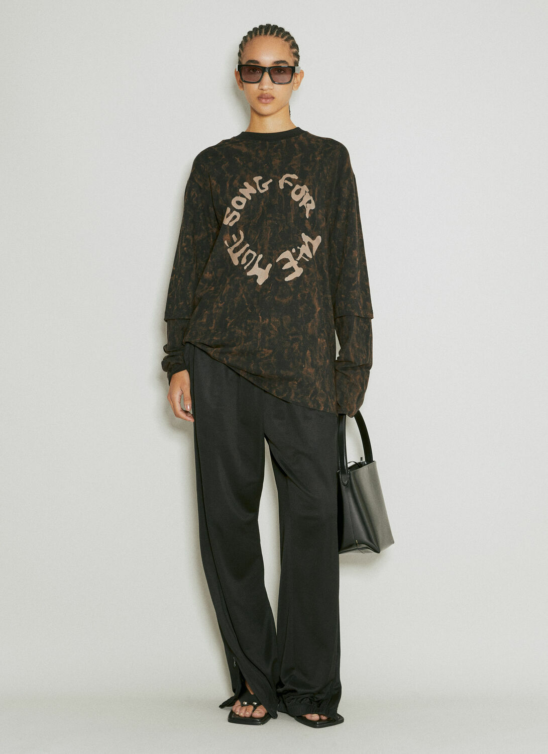 Song for the Mute Distressed Logo Print Sweatshirt