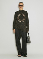 Song for the Mute Distressed Logo Print Sweatshirt