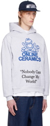 Online Ceramics Gray 'Nobody Can Change My World' Hoodie