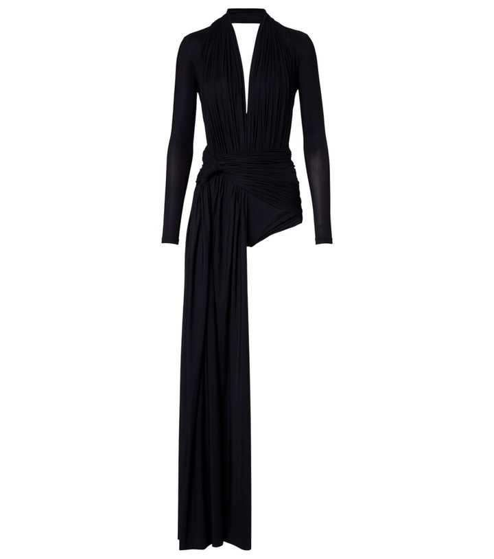 Photo: Balenciaga Asymmetric draped minidress