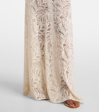 Alexandra Miro Juniper semi-sheer lace maxi skirt