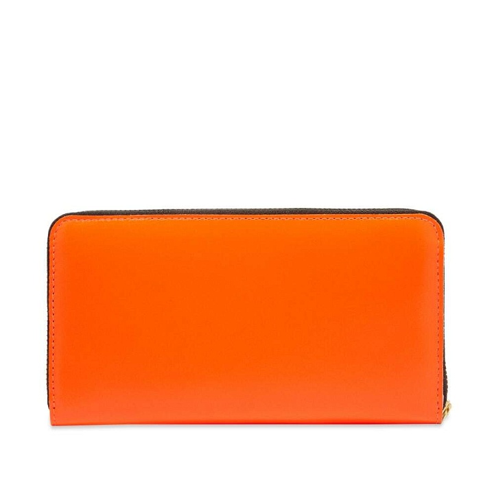 Photo: Comme des Garçons SA0111SF Super Fluo Zip Wallet in Orange