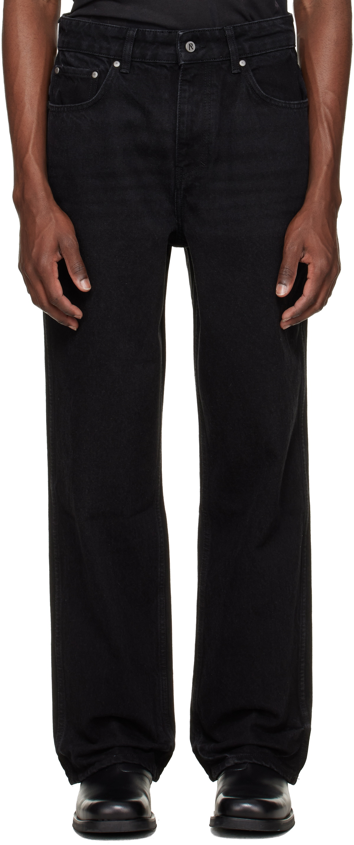 Represent Black R3 Baggy Jeans