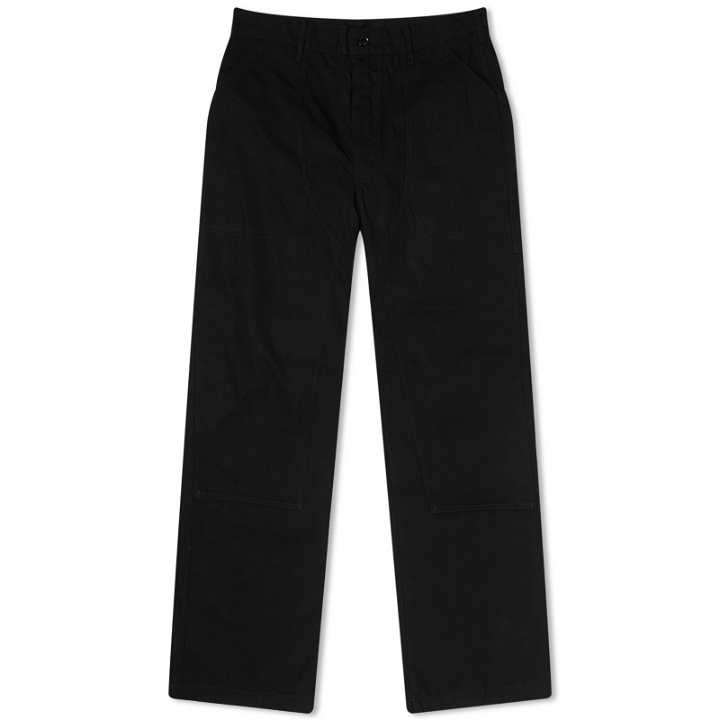 Photo: Engineered Garments Men's Climbing Pant in Black Heavyweight Ripstop