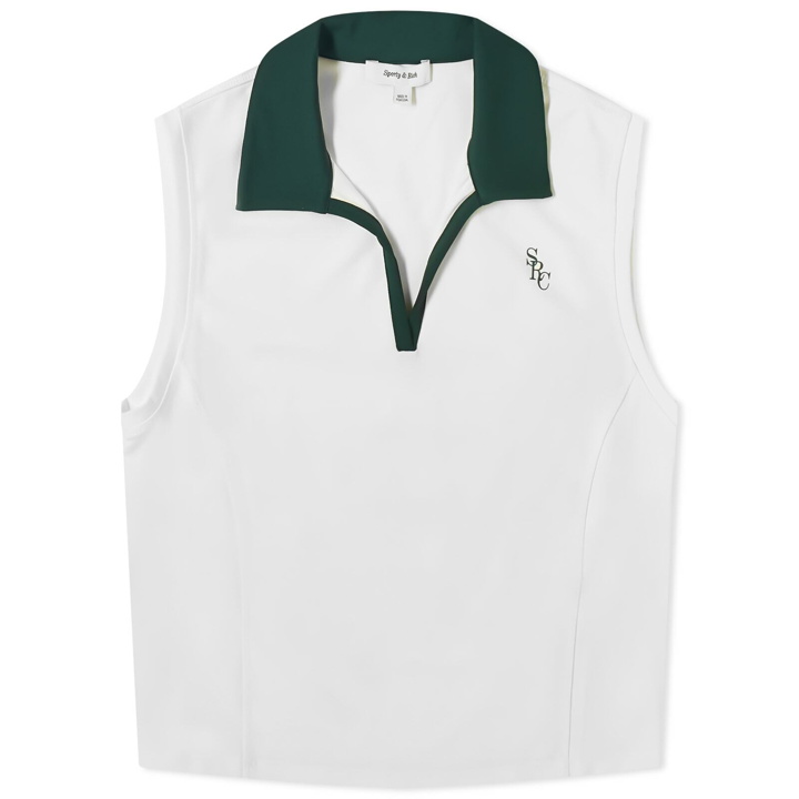 Photo: Sporty & Rich Women's SRC Sports Polo Vest in White