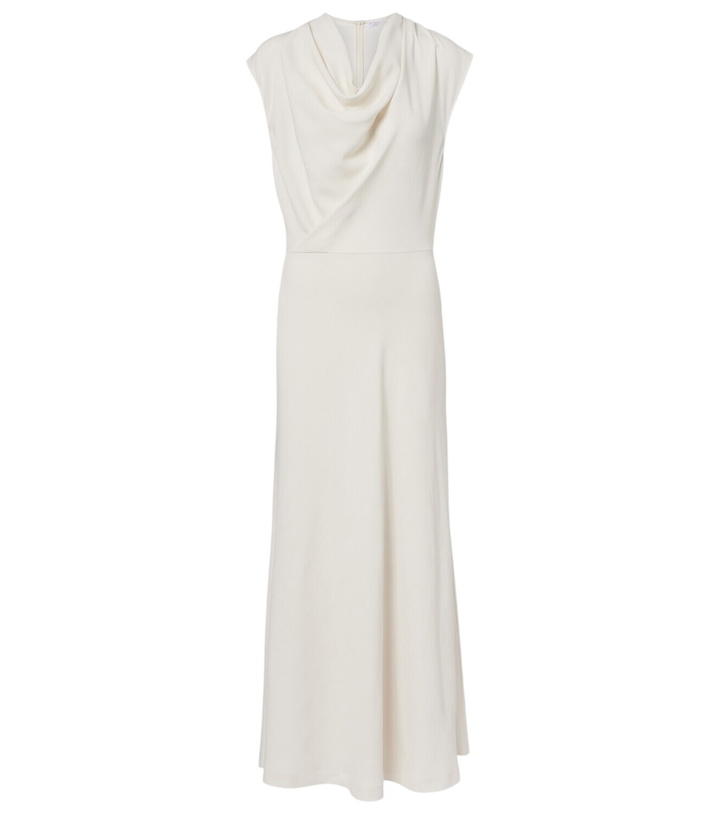 Photo: Brunello Cucinelli Draped wool-blend maxi dress