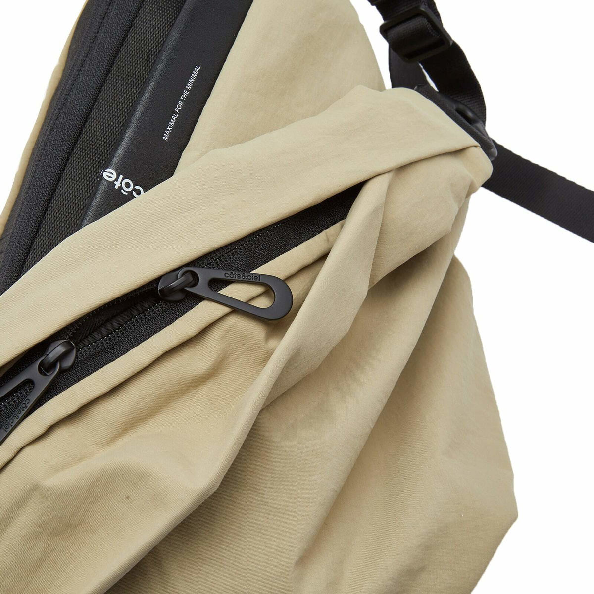 Cote&Ciel Orne Komatsu Cross Body Bag in Beige 