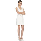 Pierre Balmain Off-White Sleeveless Short Dress