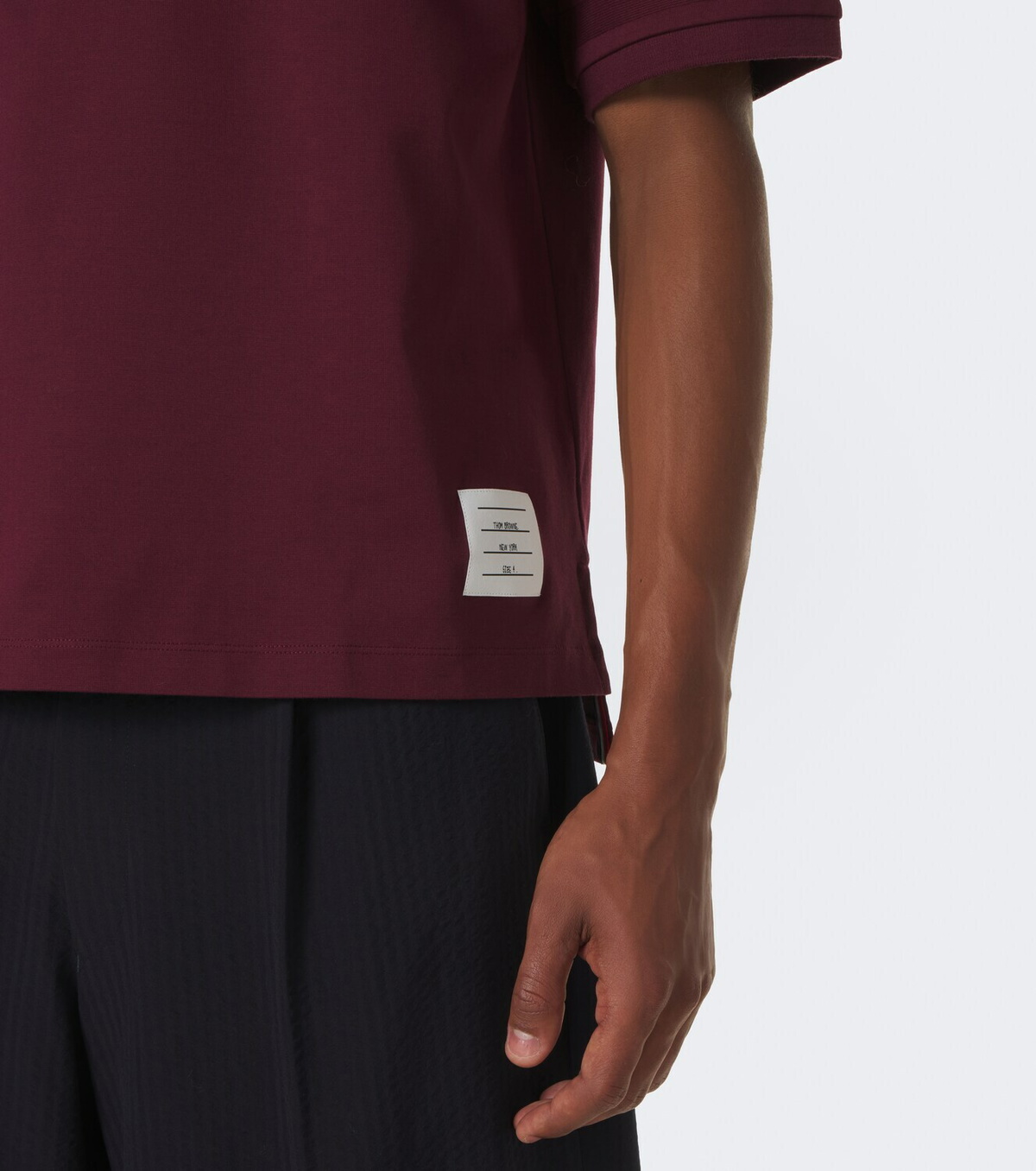 Thom Browne 4-Bar cotton polo shirt