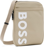 Boss Beige Nylon Pouch